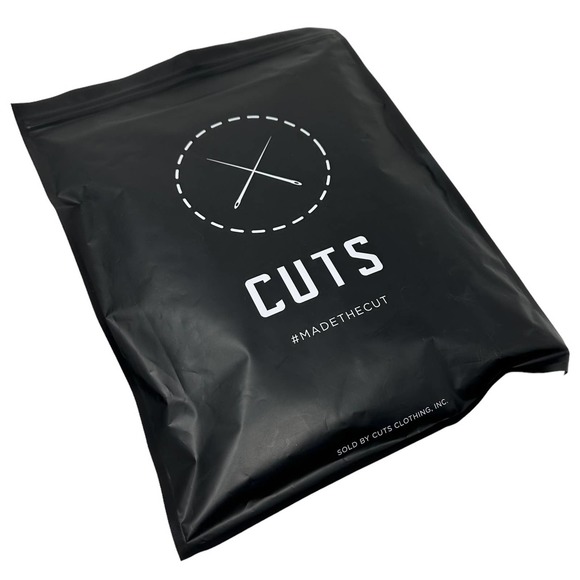 Cuts Clothing Men's Split Hem Henley Long Sleeve Tee T-Shirt - Brown - Picture 3 of 3